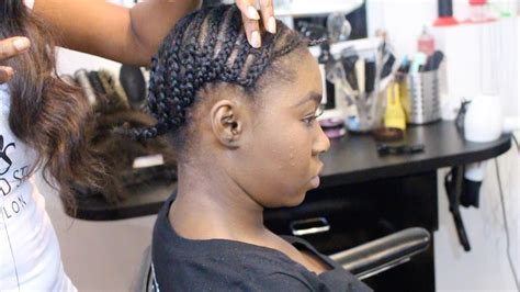 To get this half up style, start by drying your hair and curling it in. How To: Braid Pattern for a Lace Closure Sew In Tutorial ...