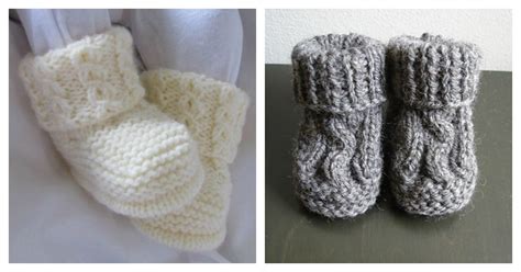 Baby Bootie Patterns To Knit Mikes Naturaleza