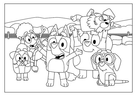 Bluey Coloring Pages Coco Fun Coloring Page