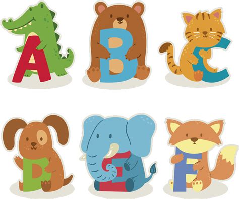 Children Alphabet Animals Alphabet Wall Decal Tenstickers