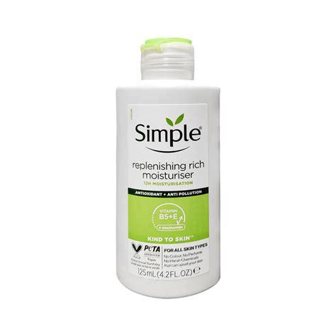 Simple Kind To Skin Replenishing Rich Moisturizer 125ml Uk Direct Bd