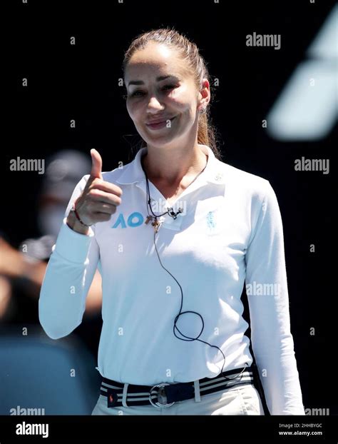 Melbourne Australien 24th Januar 2022 Tennis Umpire Marijana