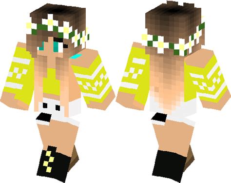 Yellow Girl Minecraft Skin Minecraft Hub