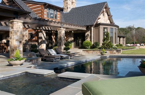 Maybe you would like to learn more about one of these? Madison Cabin - Rustic - Pool - Atlanta - by Kemp Hall Studio