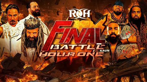 Ring Of Honor Roh Wrestling Presents Final Battle 2021 Results