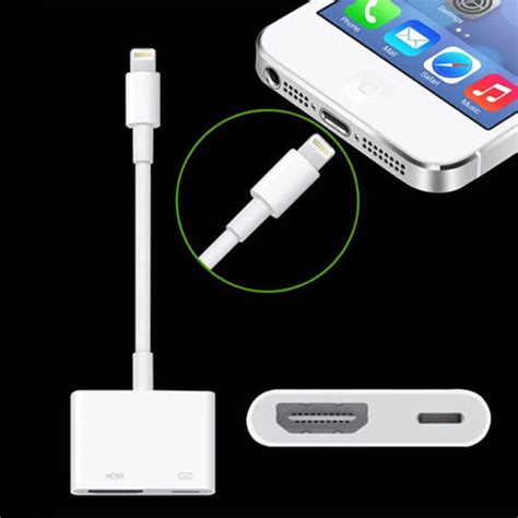Lightning To Digital Av Tv Hdmi Cable Adapter For Iphone S Plus
