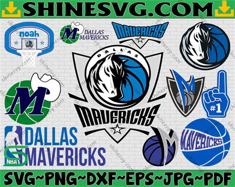 Bundle 11 Files Dallas Mavericks Basketball Team Svg Dallas Maverick
