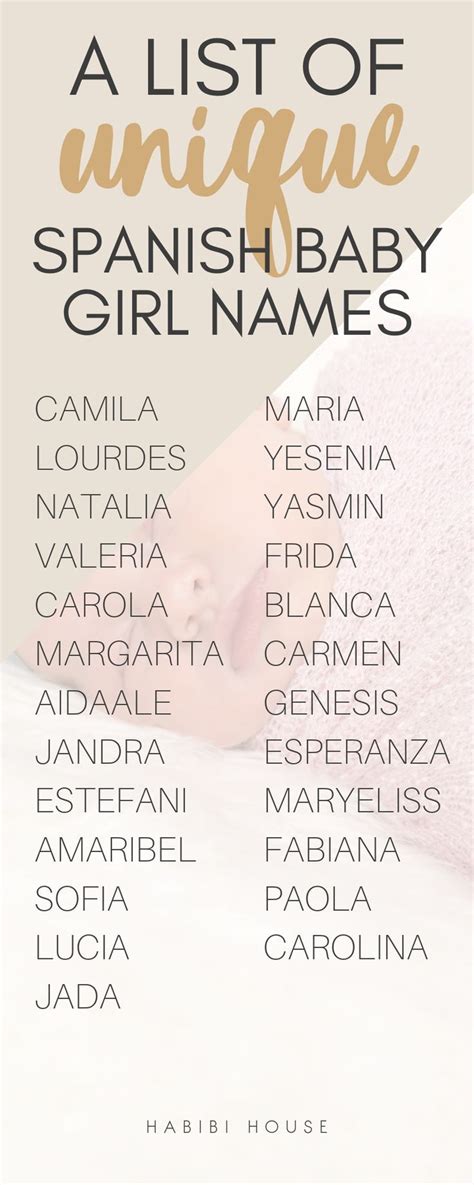 Beautiful Unique Spanish Names Beautifuljulllc