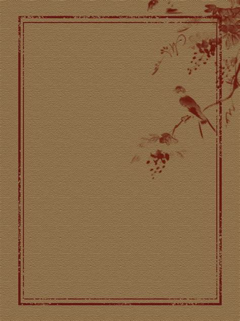 Classical Aesthetic Chinese Style Ink And Bird Background Material