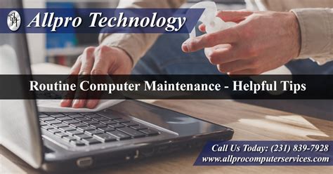 If you want your computer to get back to perfect working order, give us a call on 1300 553 166, or fill out the form he loves helping people of all ages and technical ability to learn how to enjoy using technology. Allpro Technology | Routine Computer Maintenance - Helpful ...