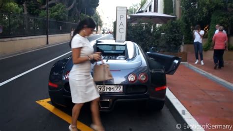 Sexy Girls Driving Bugatti Veyron In Monaco Youtube