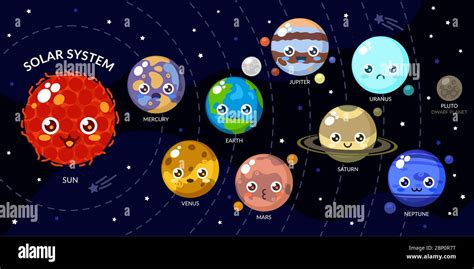 Funny Venus Planet Cartoon Illustration High Resolution Stock