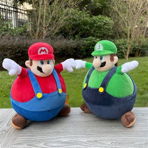 Fat Mario And Luigi Plush Toy Etsy Uk
