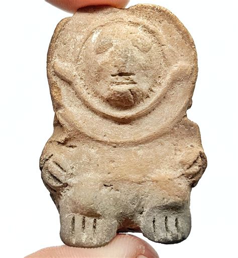 Pre Columbian Clay Anthropomorphic Human Effigy Clay Pottery Artifact B American Antiques