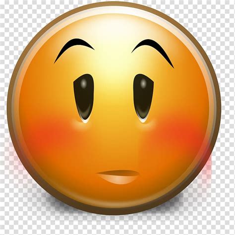 Emoticon Smiley Embarrassment Emoji Blushing Embarrassed Transparent