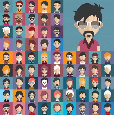 Premium Vector People Avatar Collection