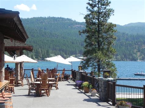 Dining at Woods Bay on Flathead Lake www.MysticMountainMontana.com