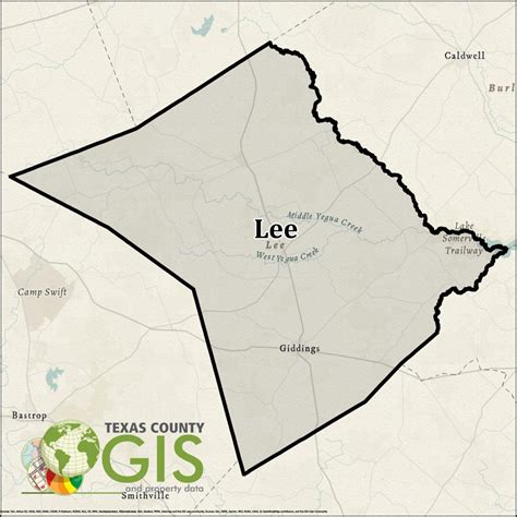 Lee County Gis Shapefile And Property Data Texas County Gis Data