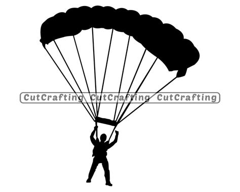 Parachuting Svg Parachute Jumping Svg Skydiving Svg Etsy