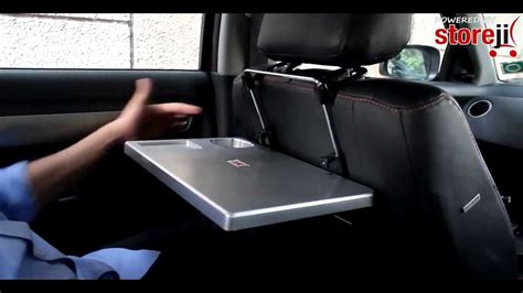Car Portable Laptop Food Tray Table With Cup Holder Youtube