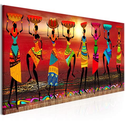 Artgeist Tableau African Women Dancing Taille L 150 X H 50 Cm