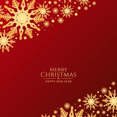 Abstract Merry Christmas Red Background With Snowflakes 270679 Vector