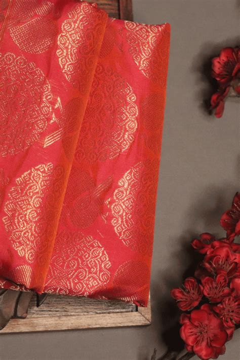 Nirmal Creations Best And Pure Rani Pink Kanjivaram Silk Saree With