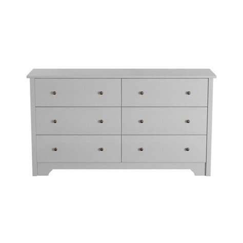 This custom finished dresser was sold to donna. South Shore Vito 6-Drawer Soft Gray Dresser-9021010 - The ...