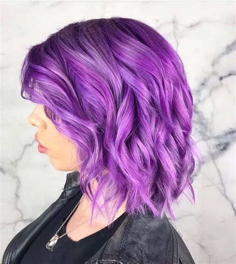 15 Modern Short Purple Hairstyles Trending In 2021 Purple Hair Short