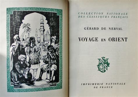 Voyage En Orient By Nerval Gerard De Near Fine Soft Cover 1950 Dendera