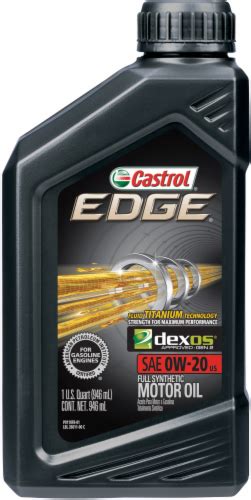 Castrol Edge 0w 20 Sae Full Synthetic Motor Oil 1 Qt King Soopers
