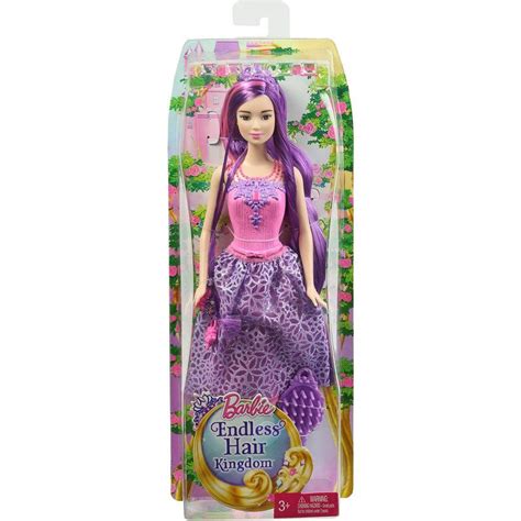 Boneca Barbie Princesa Cabelo Longo Roxo Mattel A Sua Loja De