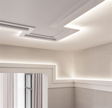 Modern Coving And Lighting Detail Ceiling Design Modern Ceiling