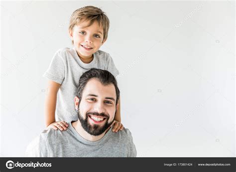 Happy Father And Son Stock Photo By ©allaserebrina 173801424
