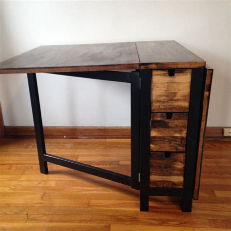 Buy tables with drop leaf and get the best deals at the lowest prices on ebay! IKEA Norden Gateleg Table goes dark | Norden gateleg table ...