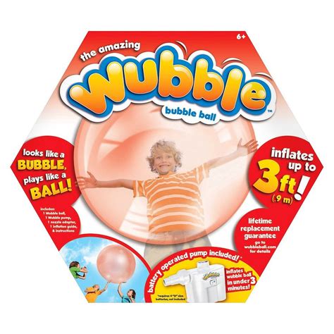 Wubble Bubble Ball With Pump Red Bubbles Tree Shop Holiday Baskets