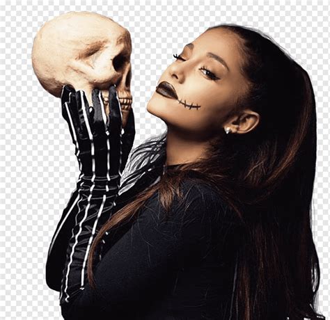 Ariana Grande Jack Skellington Kostüm Aktör Şarkıcı Cadılar Bayramı