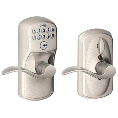 Presuming that you have read the manual once for installation, the actual process of programming the. Schlage FE595-PLY-ACC | Keypad door locks, Schlage, Door ...