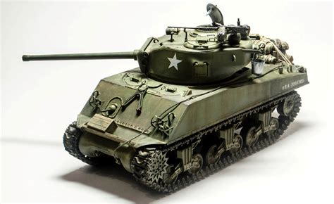 Sherman M4a3 76 W — Каропкару — стендовые модели военная миниатюра