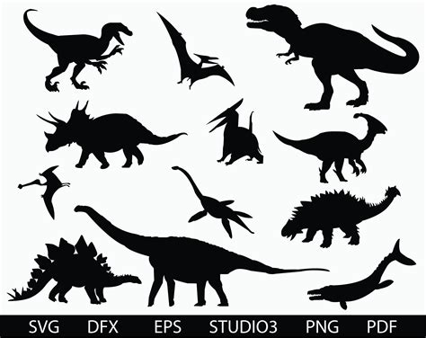 Free Dinosaur Svg Cut Files - 1999+ SVG PNG EPS DXF in Zip File - Free