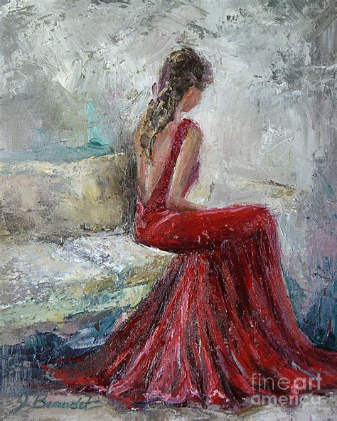 Girl In Red Dress Painting At Explore Collection Of Girl In Red Dress Painting