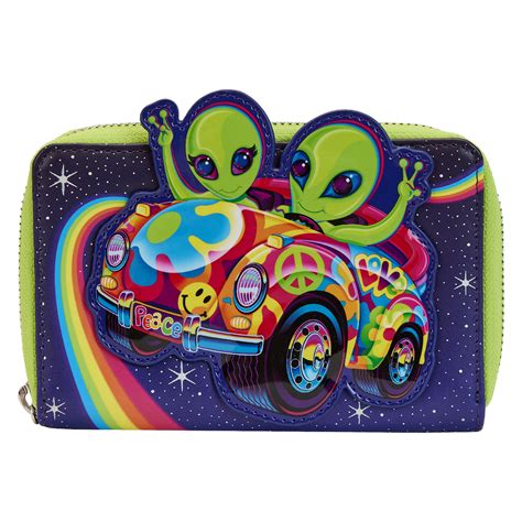 Lisa Frank Loungefly Wallet - Cosmic Alien Ride Zip Around