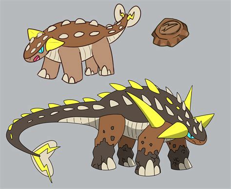 A New Fossil Pokemon Rockelectric Type Unsure The Names At The