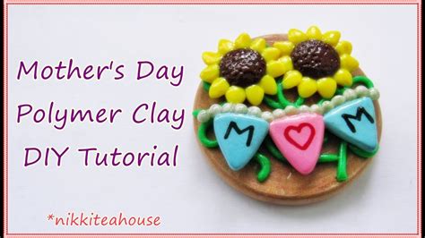 Mother S Day Polymer Clay DIY Tutorial YouTube