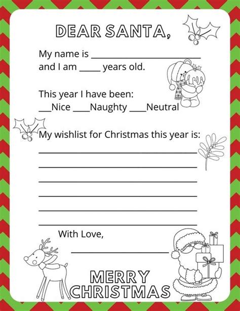 A Christmas Letter To Santa And His Reindeer