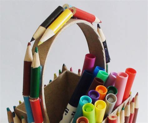 Easy To Make Pencil Boxes Recycle Your Pencils 5 Steps