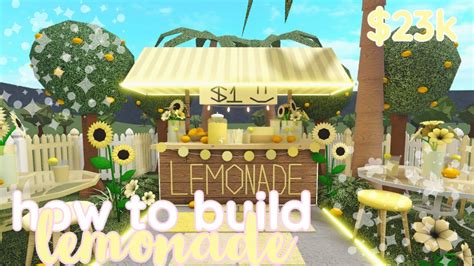 How To Build A Lemonade Stand In Bloxburg W Tiktok Live Youtube