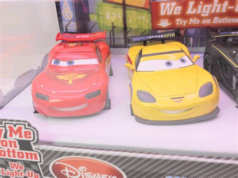 Disney Cars 2 Disney Store Light Up Racers Lightning Jeff Miguel Lewis