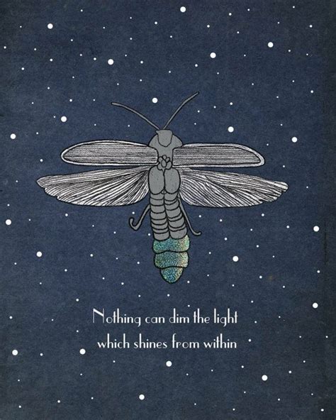 Firefly Printable Inspirational Art Maya Angelou Quote Insect Art