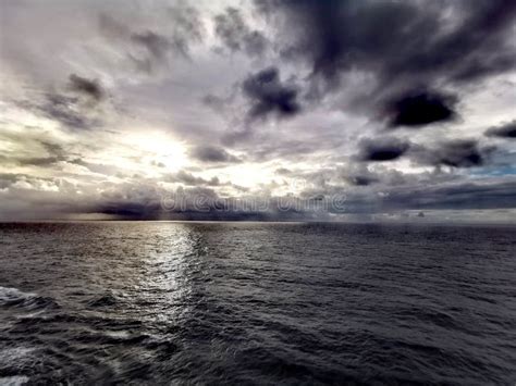 Dark Clouds And Ocean View Stock Image Image Of View 170905295